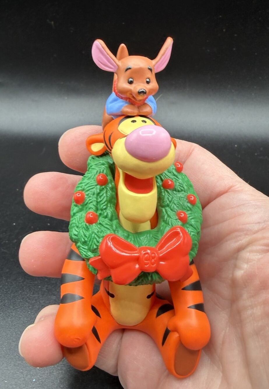 Hallmark Bouncy Babysitter Tigger Roo Winnie the Pooh Christmas Ornament Vtg L14